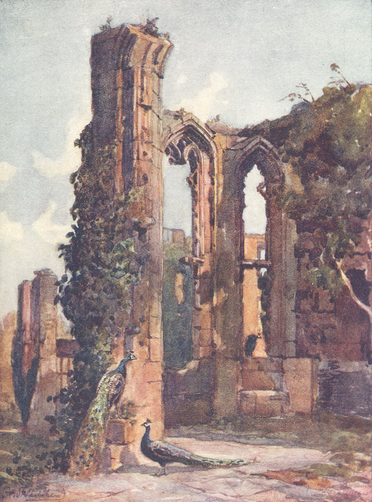 WARCS. Kenilworth Castle 1916 old antique vintage print picture